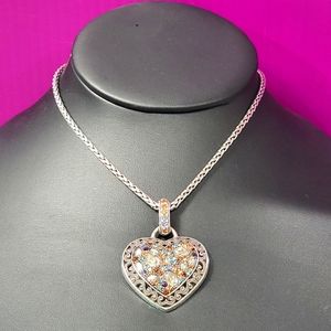 BRIGHTON RETIRED CRYSTAL VOYAGE ALL YOU NEED IS LOVE NECKLACE NWOT 😍